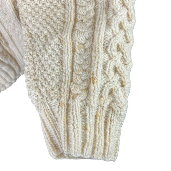 Vintage Standun Mens 2XL Sweater Wool Fisherman Hand Knit Grandma Ireland Heavy - Picture 6 of 7